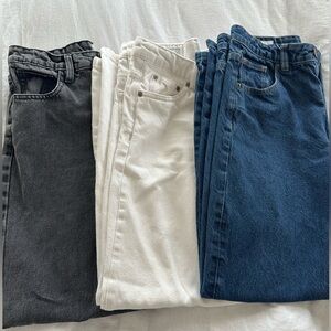 3 Pairs of Kids Wide Leg Jeans- 2 Zara and 1 Hello Franki